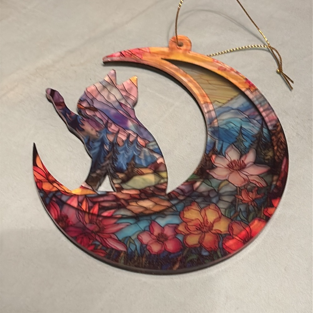 NIB Boston Terrier Memorial Suncatcher - For Personalization - Picture 6 of 6